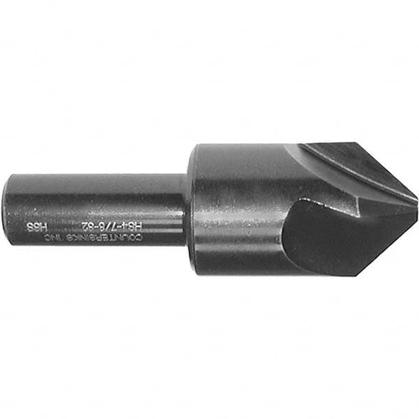 Melin Tool - 2-1/2" Head Diam, 3/4" Shank Diam, 4 Flute 82° High Speed Steel Countersink - Caliber Tooling