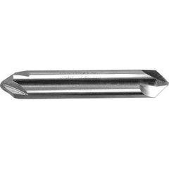 Melin Tool - 1/2" Head Diam, 1/2" Shank Diam, 4 Flute 60° High Speed Steel Countersink - Caliber Tooling