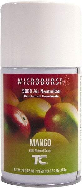 Rubbermaid - 5.3 oz Air Freshener Dispenser Aerosol Refill - Mango, Compatible with Microburst 9000 Dispensers - Caliber Tooling