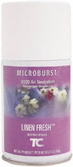 Rubbermaid - 5.3 oz Air Freshener Dispenser Aerosol Refill - Linen, Compatible with Microburst 9000 Dispensers - Caliber Tooling