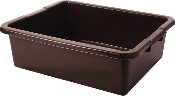 Rubbermaid - 7.1 Gal, Brown Polyethylene Tote Container - Nesting, 21-1/2" Long x 17.1" Wide x 7" High - Caliber Tooling