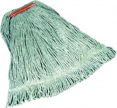 Rubbermaid - 5" Red Head Band, Large Blended Fiber Loop End Mop Head - 4 Ply, Side Loading Connection - Caliber Tooling