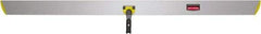 Rubbermaid - 60" Long x 5" Wide Aluminum Dust Mop Frame - Yellow, Hook & Loop & Quick Connect - Caliber Tooling