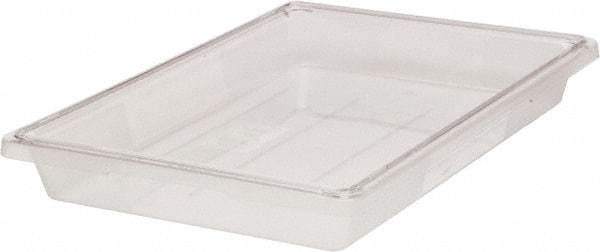 Rubbermaid - Rectangular, Clear Polycarbonate Food Tote Box - 3-1/2" High x 12" Wide x 18" Long, with Snap-On Lid - Caliber Tooling