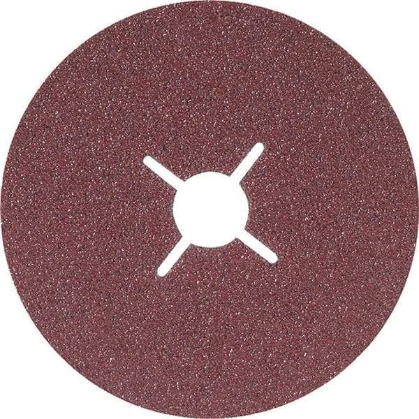 WALTER Surface Technologies - 4-1/2" Diam 7/8" Hole 60 Grit Fiber Disc - Aluminum Oxide, Series 15-C, CoolCut - Caliber Tooling