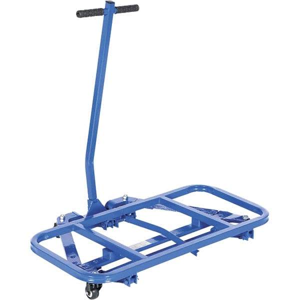 Vestil - 600 Lb Capacity 33" OAH Desk Mover - Removable Handle, Steel, Swivel Caster Wheels - Caliber Tooling