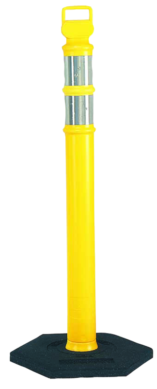 Delineator Yellow with 10lb Base - Caliber Tooling