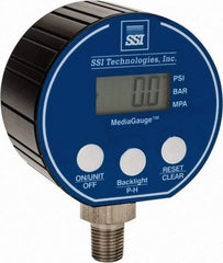 SSI Technologies - 3" Dial, 1/4 Thread, 0-3,000 Scale Range, Pressure Gauge - Lower Connection Mount, Accurate to 0.0025% of Scale - Caliber Tooling