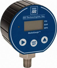 SSI Technologies - 3" Dial, 1/4 Thread, 0-200 Scale Range, Pressure Gauge - Lower Connection Mount, Accurate to 0.0025% of Scale - Caliber Tooling