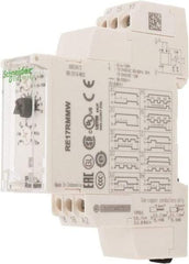 Schneider Electric - 100 hr Delay, Multiple Range SPDT Time Delay Relay - 8 Contact Amp, 12 to 240 VAC/VDC, Selector Switch - Caliber Tooling