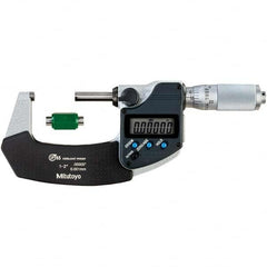 Mitutoyo - Electronic Outside Micrometers Type: Coolant-proof Minimum Measurement (Decimal Inch): 1.0000 - Caliber Tooling