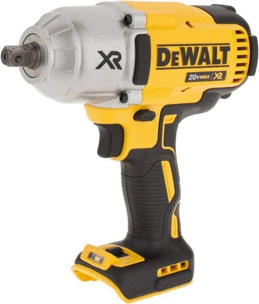 DeWALT - 1/2" Drive 20 Volt Mid-Handle Cordless Impact Wrench & Ratchet - 1,900 RPM, 0 to 2,400 BPM, 700 Ft/Lb Torque, Lithium-Ion Batteries Not Included - Caliber Tooling