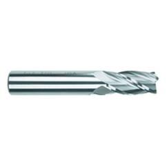 10mm Dia. x 70mm Overall Length 4-Flute Square End Solid Carbide SE End Mill-Round Shank-Center Cut-TiAlN - Caliber Tooling