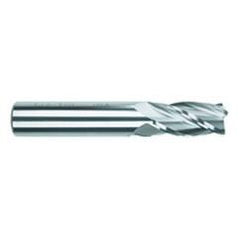 5/16 Dia. x 2-1/2 Overall Length 4-Flute .030 C/R Solid Carbide SE End Mill-Round Shank-Center Cut-TiAlN - Caliber Tooling