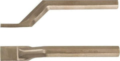 Ampco - Stiff Aluminum Bronze Alloy Bent Scraper - 1" Blade Width - Caliber Tooling