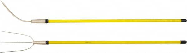 Ampco - Hay Fork with 54" Straight Fiberglass Handle - 7" Blade Width, 3 Tines, 11-1/2" Tine Length - Caliber Tooling