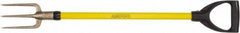 Ampco - Guncotton Fork with 29" Straight Fiberglass Handle - 4" Blade Width, 3 Tines, 5-1/4" Tine Length - Caliber Tooling