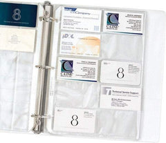 C-LINE - 10 Piece Clear Business Card/ID Protectors - 11-1/4" High x 8-1/8" Wide - Caliber Tooling