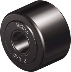 McGill - 1/4" Bore, 7/8" Roller Diam x 1/2" Roller Width, Steel Yoke Cam Follower - 1,660 Lb Dynamic Load Capacity, 9/16" Overall Width - Caliber Tooling