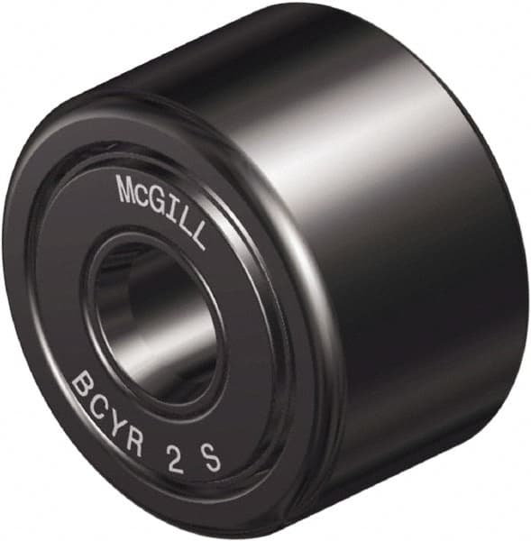 McGill - 7/16" Bore, 1-5/8" Roller Diam x 7/8" Roller Width, Steel Sealed Self-Lubricating Yoke Cam Follower with Nonmetallic Bushing - 0.94" Overall Width - Caliber Tooling