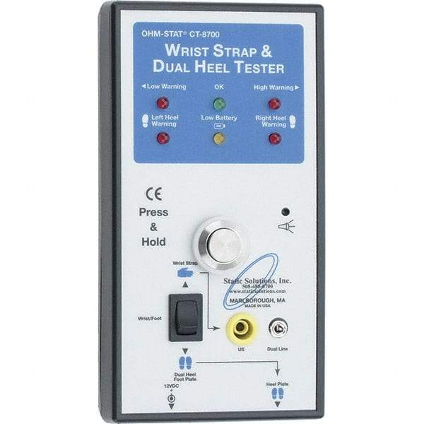 PRO-SAFE - Anti-Static Monitors & Testers Type: Wrist Strap Tester Power Source: Plug-In - Caliber Tooling