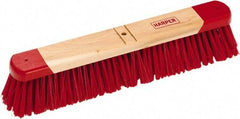 Harper Brush - 36" General Purpose Synthetic Push Broom - 3" Bristle Length, Wood Block, Bolt-On Handle Connection, Handle Sold Separately - Caliber Tooling