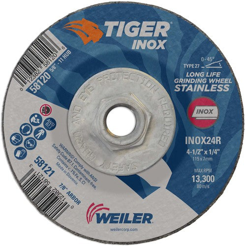 ‎4-1/2X1/4 TIGER INOX TYPE 27 - Caliber Tooling