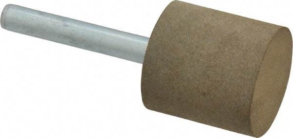 Grier Abrasives - 1" Max Diam x 2-1/2" Long, Cylinder W220, Rubberized Point - Medium Grade, Aluminum Oxide, Mounted - Caliber Tooling