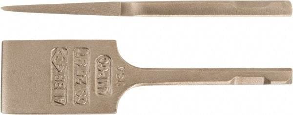 Ampco - 2" Head Width, 5" OAL, 3/4" Shank Diam, Scaling Chisel - Square Drive, Square Shank - Caliber Tooling