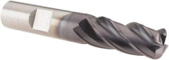 M.A. Ford - 1/2", 4 Flute, Solid Carbide, 1/8" Corner Radius End Mill - 3" OAL, 1-1/4" LOC - Caliber Tooling