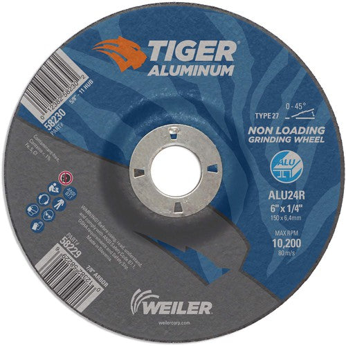 6X1/4 TIGER ALUM T27 GRIND WHL - Caliber Tooling