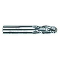 1 Dia. x 5 Overall Length 2-Flute Square End Solid Carbide SE End Mill-Round Shank-Center Cut-TiAlN - Caliber Tooling