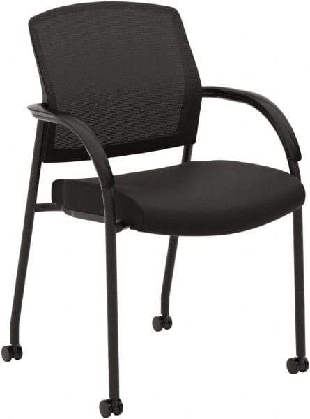 Hon - 34-1/2" High Guest Chair - 23" Wide x 24-3/4" Deep, Fabric Mesh Seat, Black - Caliber Tooling