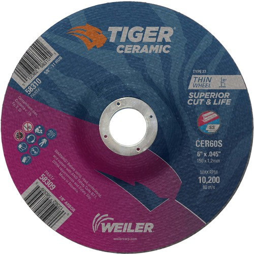 6X.045 TIGER CERAMIC T27 C/O WHL - Caliber Tooling