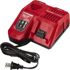 Milwaukee Tool - 18 & 12 Volt, Lithium-Ion Power Tool Charger - AC Wall Outlet Power Source - Caliber Tooling