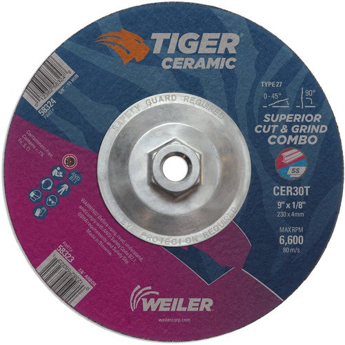 9X1/8 TIGER CERAMIC T27 COMBO WHL - Caliber Tooling