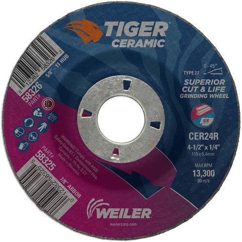 ‎4-1/2X1/4 TIGER CERAMIC TYPE - Caliber Tooling