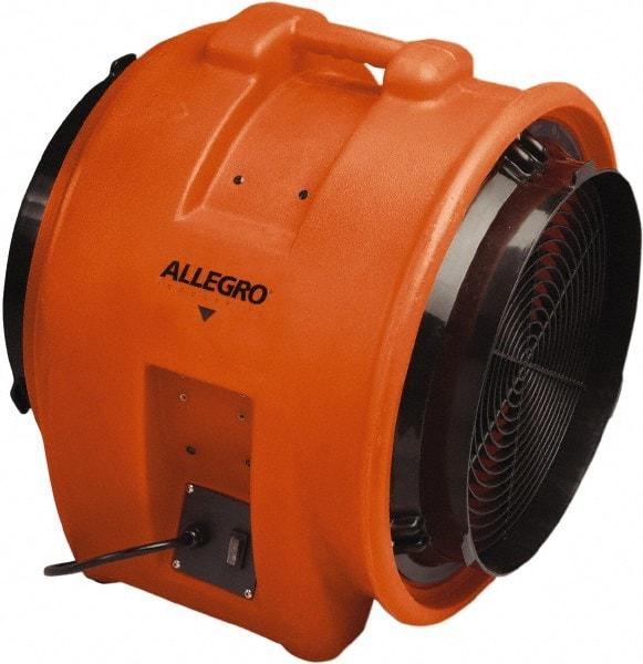 Allegro - 16" Inlet, Electric AC Axial Blower - 1 hp, 3,200 CFM (Free Air), 115 Max Voltage Rating - Caliber Tooling