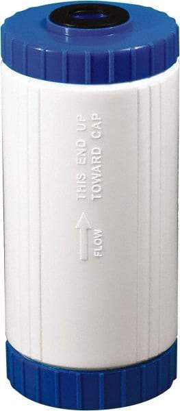 Value Collection - 4-1/2" OD, 10µ, Polypropylene Sediment, Carbon, Taste & Odor Cartridge Filter - 9-3/4" Long, Reduces Dirt, Rust, Tastes & Odors - Caliber Tooling