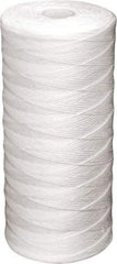 Value Collection - 4-1/2" OD, 25µ, Polypropylene String-Wound Cartridge Filter - 20" Long, Reduces Sediments - Caliber Tooling