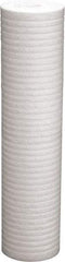 Value Collection - 4-3/8" OD, 25µ, Polypropylene Melt Blown-Thermal Bonded Cartridge Filter - 20" Long, Reduces Dirt & Rust - Caliber Tooling