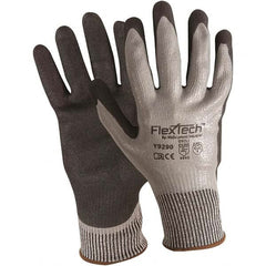 Wells Lamont - Size M (8), ANSI Cut Lvl 4, Puncture Lvl 4, Abrasion Lvl 4, Rubber Coated Cut & Puncture Resistant Gloves - Caliber Tooling