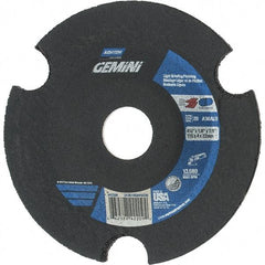 Norton - 36 Grit, 4-1/2" Wheel Diam, 1/8" Wheel Thickness, 7/8" Arbor Hole, Type 29 Depressed Center Wheel - Aluminum Oxide - Caliber Tooling