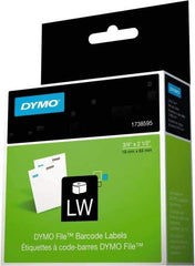 Dymo - 2-1/2" Long, White Label Printer Cartridge - For DYMO LabelWriter Printers - Caliber Tooling