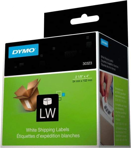 Dymo - 4" Long, White Label Printer Cartridge - For DYMO LabelWriter Printers - Caliber Tooling