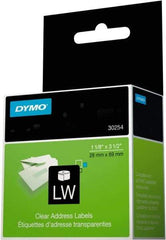 Dymo - 3-1/2" Long, Clear Label Printer Cartridge - For DYMO LabelWriter Printers - Caliber Tooling