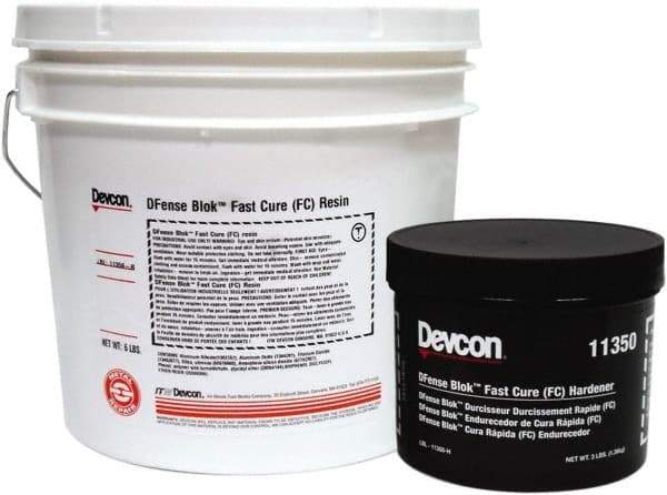 Devcon - 9 Lb Pail Two Part Epoxy - 15 min Working Time, 2,764 psi Shear Strength - Caliber Tooling