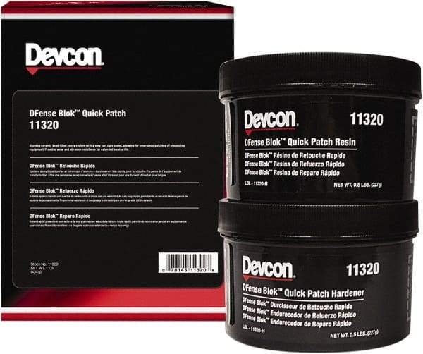 Devcon - 1 Lb Pail Two Part Epoxy - 4 min Working Time, 2,495 psi Shear Strength - Caliber Tooling