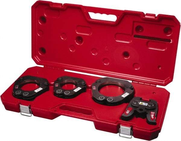 Milwaukee Tool - 2-1/2 to 4 Inch Pipe Capacity, 2-1/2 to 4 Inch Jaw Range, Press Ring Kit - Caliber Tooling