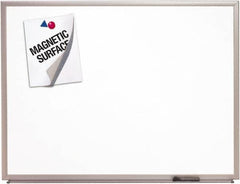 Ability One - 2" High x 53" Wide Erasable Melamine Marker Boards - Melamine, 77" Deep - Caliber Tooling